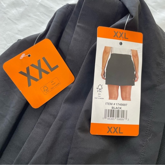 NWT Gerry Breezy Cargo Skort Black Women’s Size XXL - Picture 4 of 9